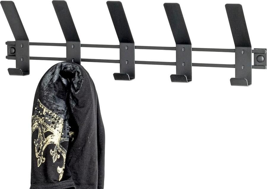 Selbro Kledinghanger van Zwart Metaal met 5 Haken voor Moderne Interieurs