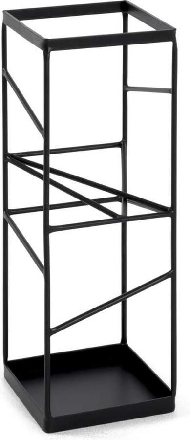 Selbro Moderne Zwarte Parasolvoet Metalen Ondersteuning Voor Stijlvolle Buitenruimtes