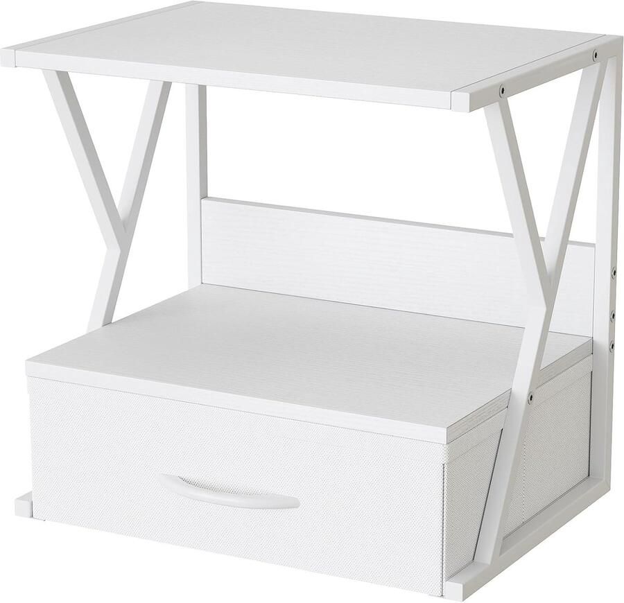 Selbro Multifunctionele 2-laagse Bureau-Organisator met Lade voor Printer en Kantoorbenodigdheden