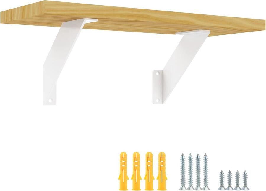 Selbro Rechthoekige Wandhouder Set voor Optimaal Draagvermogen en Flexibele Installatie