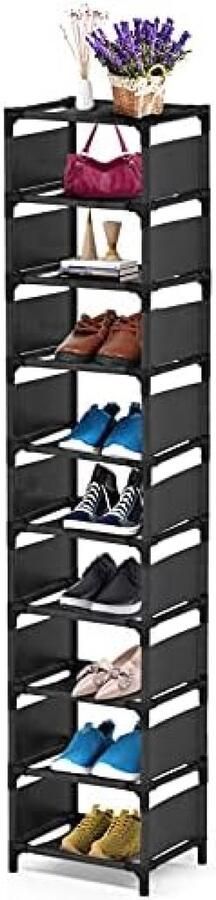 Selbro Ruimtebesparend Schoenenrek met 10 Niveaus Voor Entree Woonkamer Slaapkamer
