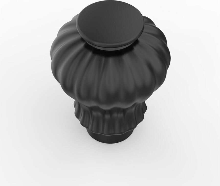 Selbro Set van 10 Elegante Kastknoppen in Vintage Zwart voor Meubelstukken