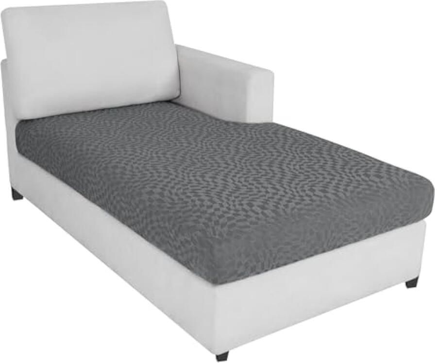 Selbro Sofa Zitkussen Hoezen Elastische Sofa Kussenhoes waterdichte Hoes Voor Bankkussens Universele Sofa Kussenhoezen Sofahoezen Meubeeschermer Voor Huisdieren (Chaiselongue Lichtgrijs)