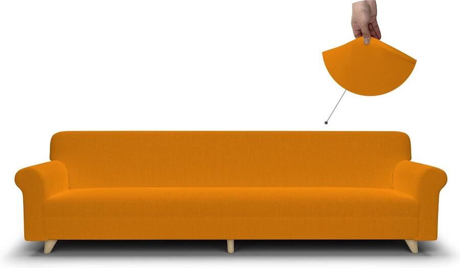 Selbro Stijlvolle en Elastische Bankhoes voor 4 plaats