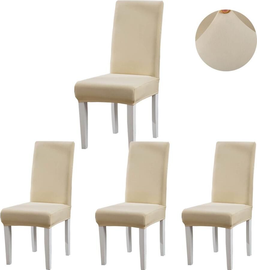 Selbro Stijlvolle en Flexibele Stoelhoezen voor Eetkamer Hotel en Ceremonieën Set van 4 of 6