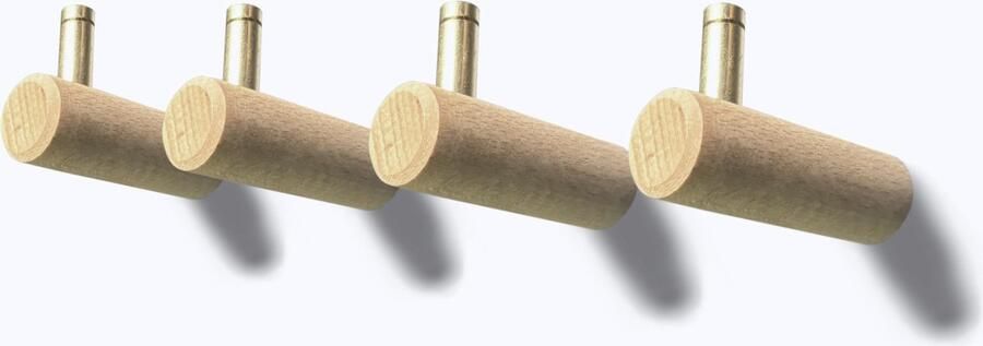Selbro Stijlvolle Wandhaken Set van 4 voor Jassen Tassen en Meer met Modern Design