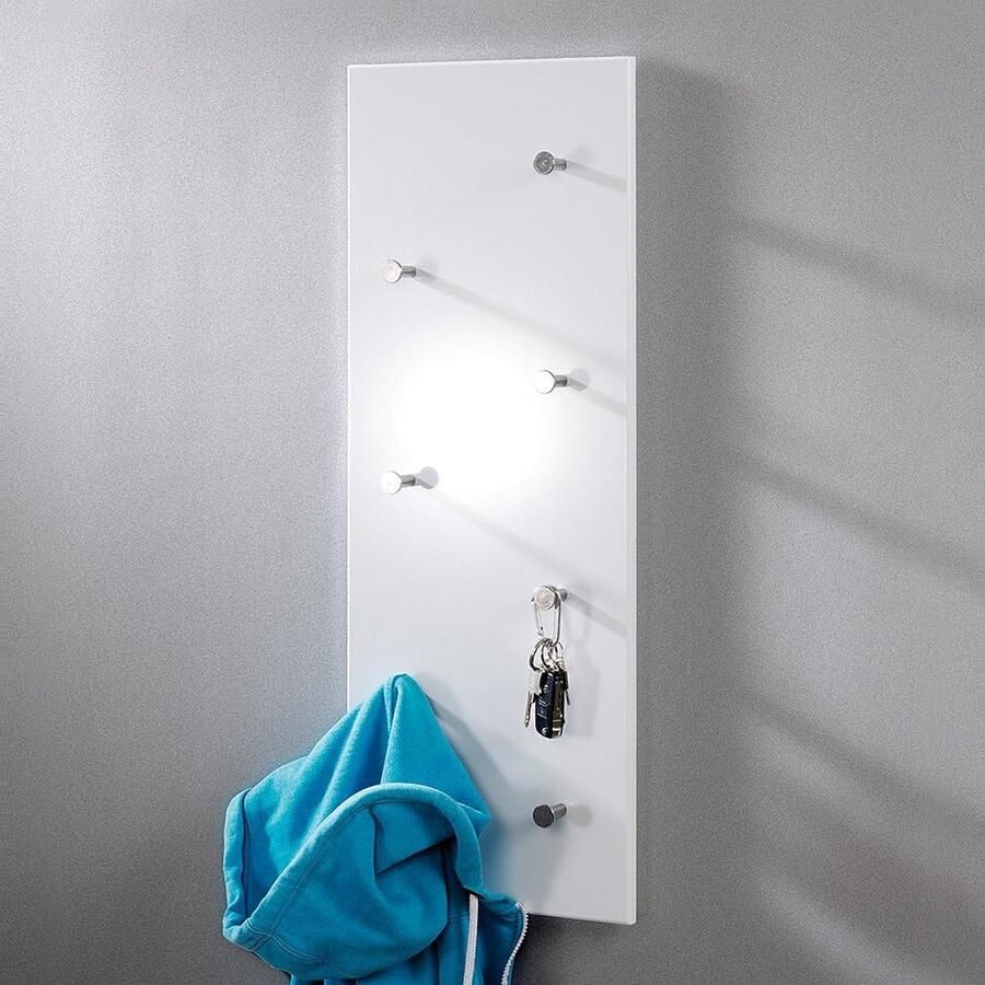 Selbro Stijlvolle Wandkapstok met Chroom Haken en Hoogglans Afwerking voor Moderne Interieurs