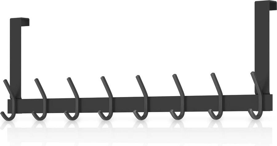 Selbro Tijdloze en Stijlvolle Deurhaken met 8 Dubbele Haken van Hoogwaardig Staal voor Elke Kamer - Foto 2