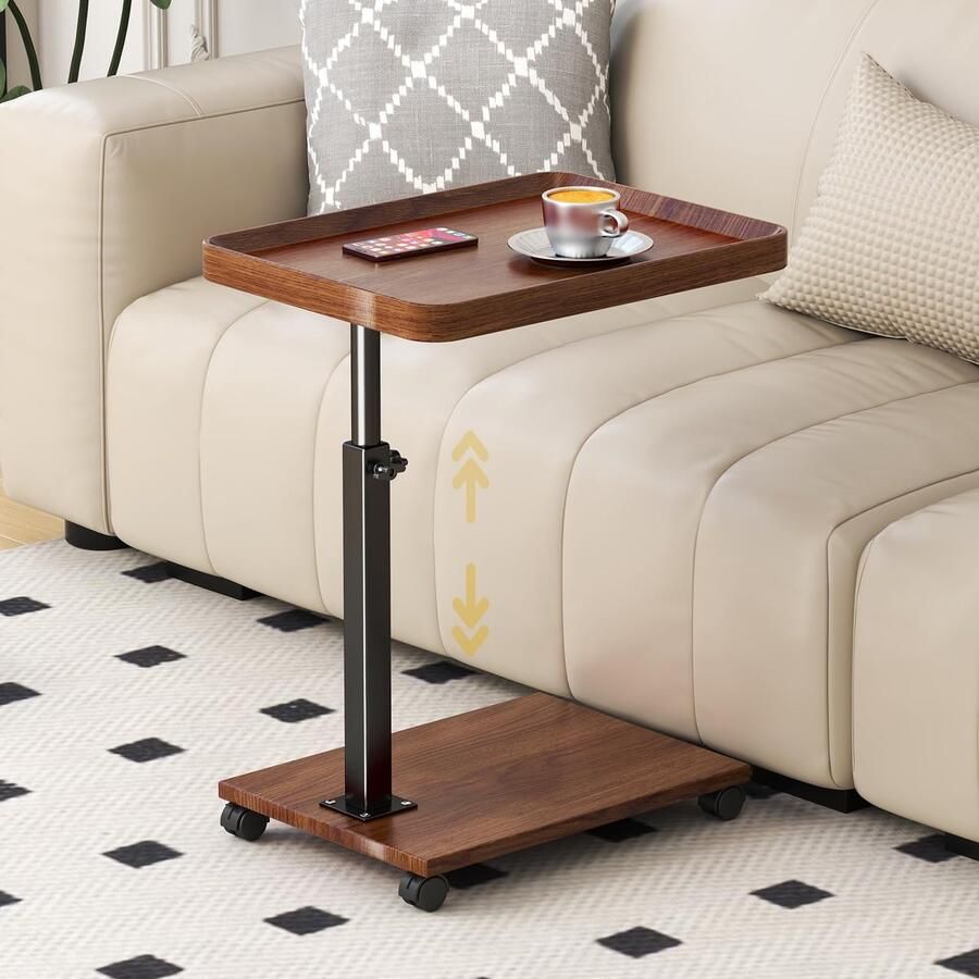 Selbro Tijdloze en Verstelbare Bijzettafel met Multifunctionele Eigenschappen voor Elke Ruimte