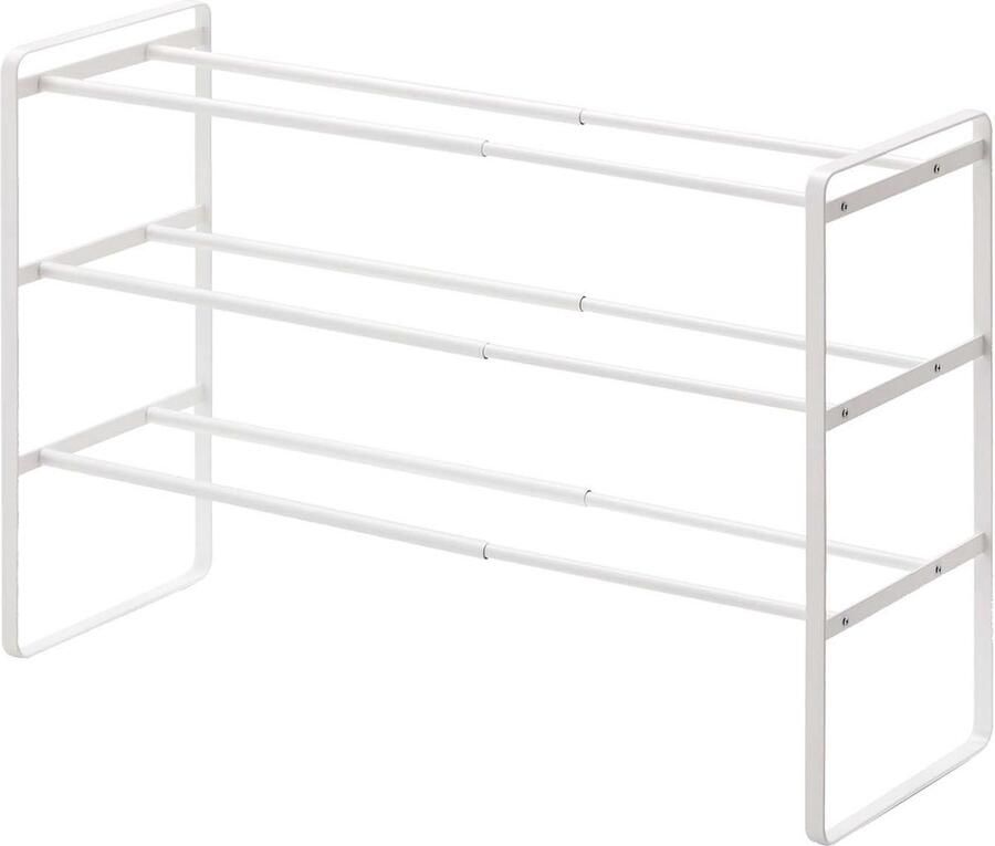 Selbro Uittrekbaar en Stapelbaar Schoenenrek met Drie Niveaus voor Optimaal Ruimtegebruik