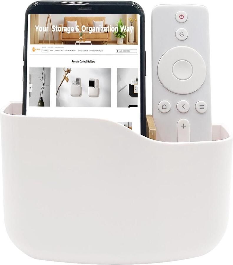 Selbro Universele Wandhouder voor Afstandsbedieningen en Kleine Accessoires met Elegant Ontwerp