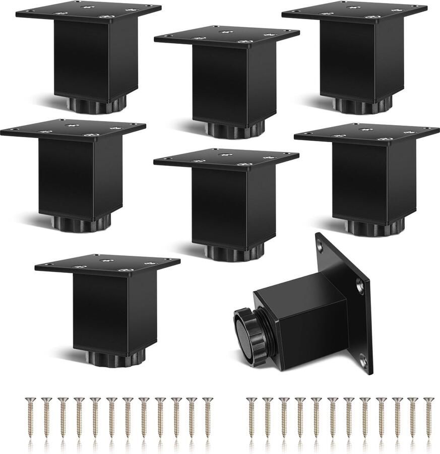 Selbro Verstelbare en Stabiele Meubelpoten voor Meubelstukken Set van 8 Stuks