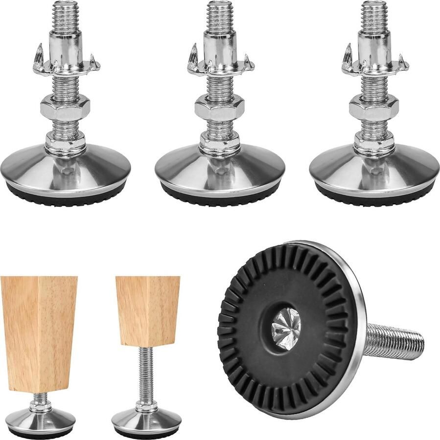 Selbro Verstelbare Meubelpoten in Hoogte Verstelbaar voor Stabiele en Beschermde Meubels