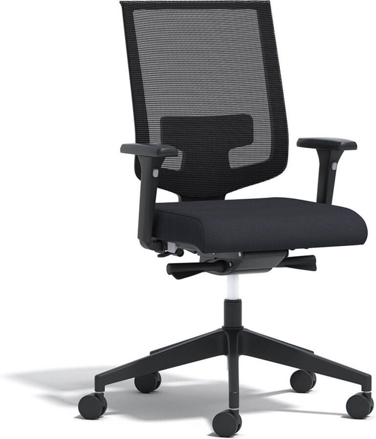 Select Kantoormeubelen [ ] [Pro Chair S010] [Bureaustoel] [Ergonomisch] [5 jaar garantie] [4D-armlegger lendensteun en zitdiepteverstelling] [zwart]