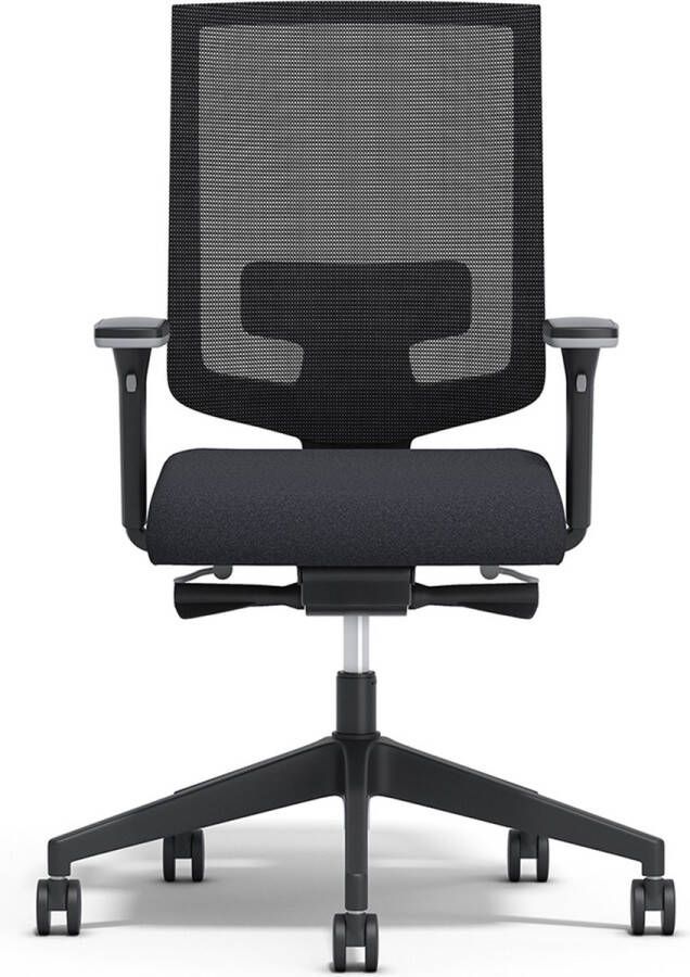 Select Kantoormeubelen [ ] [Pro Chair S010] [Bureaustoel] [Ergonomisch] [5 jaar garantie] [4D-armlegger lendensteun en zitdiepteverstelling] [zwart]