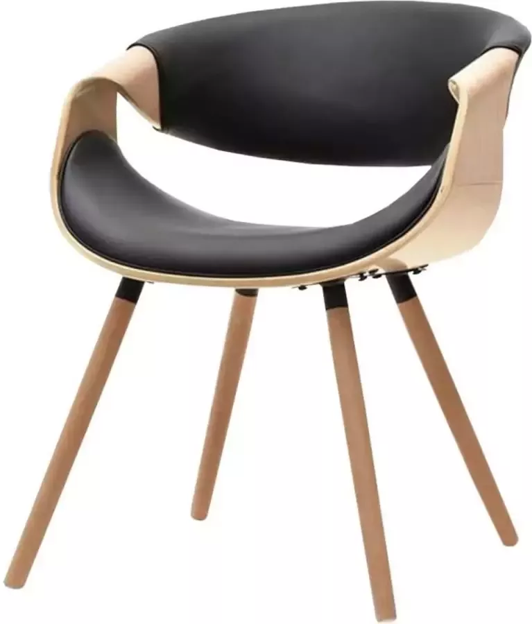 Selsey Bobby's Designerstoel Eetkamerstoel Schaalstoel Eiken Kunstleer Hout Eiken Gestoffeerd