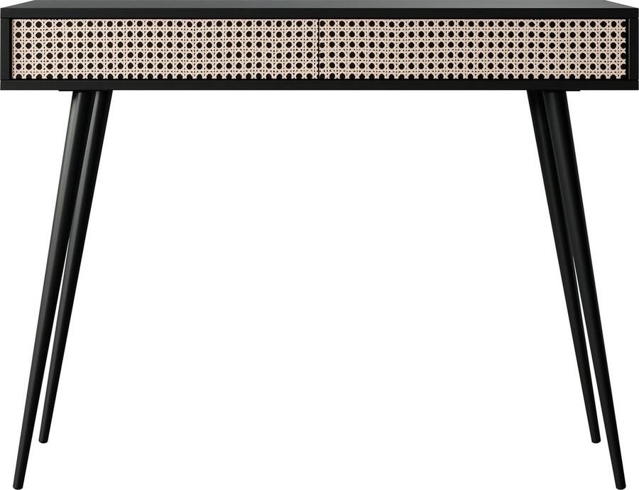 Selsey Bello Kaptafel 104 cm Zwart met zwart poten