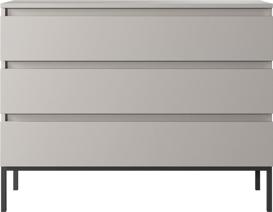 Selsey Bemmi Dressoir 100 cm Beige met zwarte poten