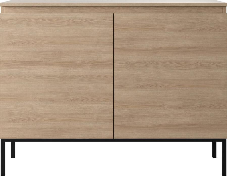 Selsey Bemmi Dressoir 100 cm Eiken Linberg met zwarte poten