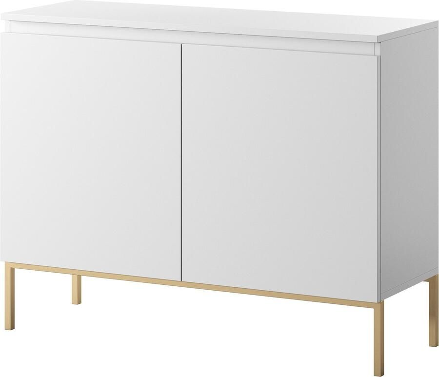 Selsey Bemmi Dressoir 100 cm Wit met gouden poten