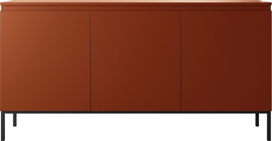 Selsey Bemmi Dressoir 150 cm Baksteen met zwarte poten