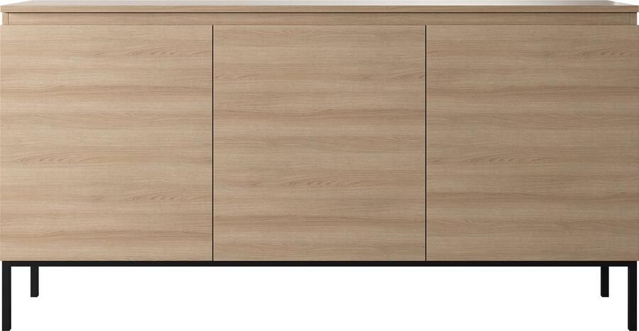 Selsey Bemmi Dressoir 150 cm Eiken Linberg met zwarte poten