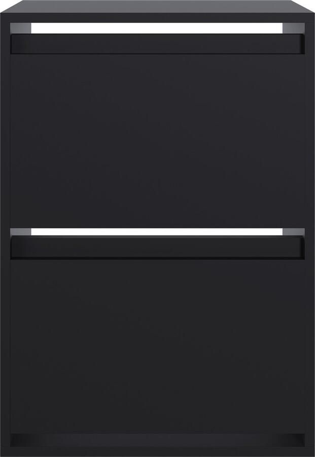 Selsey Bemmi Wandkast voor schoenen 50 cm Zwart