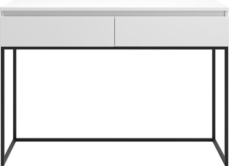 Selsey Bemmi Kaptafel met lades Wit met zwarte poten - Foto 2
