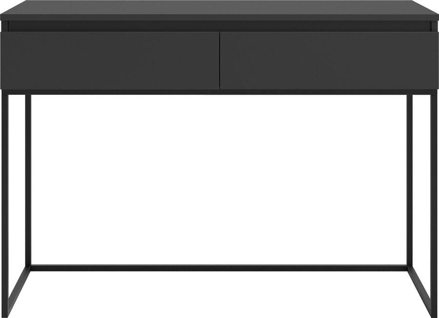 Selsey Bemmi Kaptafel met lades Zwart met zwarte poten