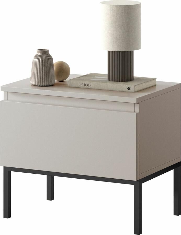 NADUVI Collection Kate Nachtkastje Beige Zwart - Foto 2