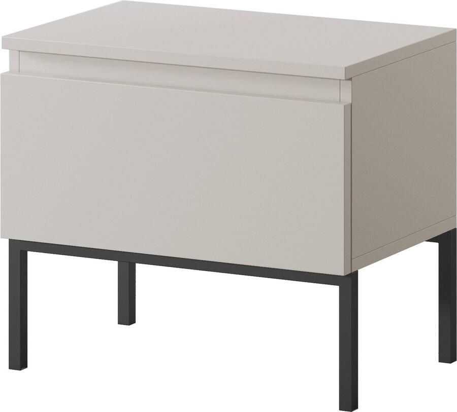 NADUVI Collection Kate Nachtkastje Beige Zwart