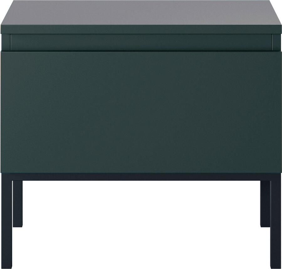 Selsey Bemmi Nachtkastje Donkergroen Zwarte poten