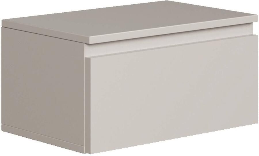 Selsey Bemmi – Wandnachtkastje met lade greige 49 cm