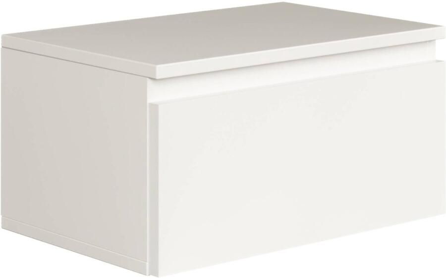 Selsey Bemmi – Wandnachtkastje met lade wit 49 cm