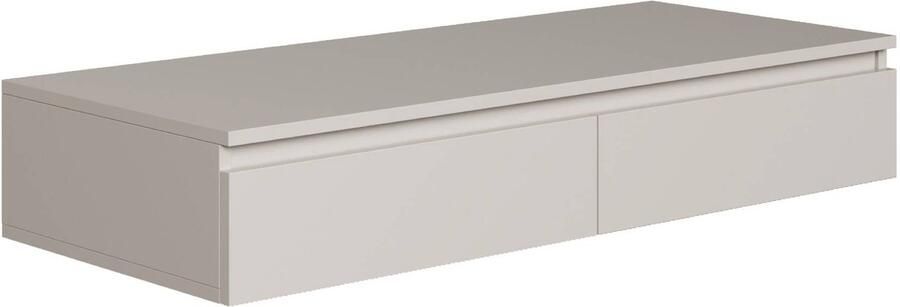 Selsey Bemmi – Zwevend bureau kaptafel met lades greige 120 cm