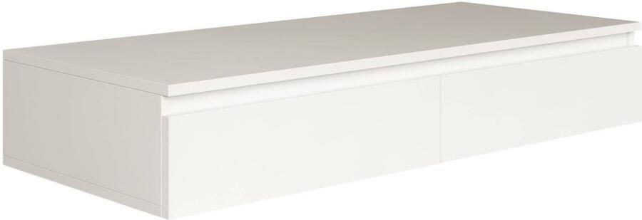 Selsey Bemmi – Zwevend bureau kaptafel met lades wit 120 cm