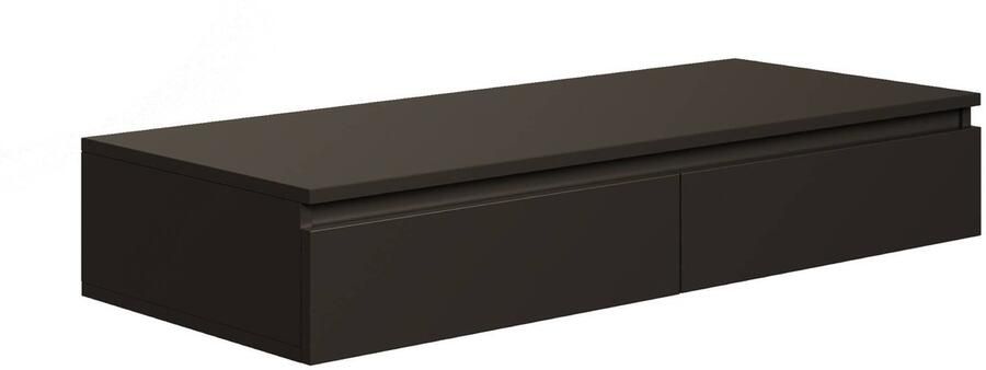 Selsey Bemmi – Zwevend bureau kaptafel met lades zwart 120 cm