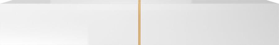 Selsey Bisira RTV-kast 200 cm Wit met gouden inzet