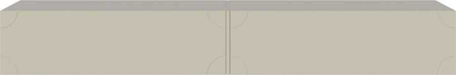 Selsey BISIRA TV-meubel met frezen 200 cm Grijs beige