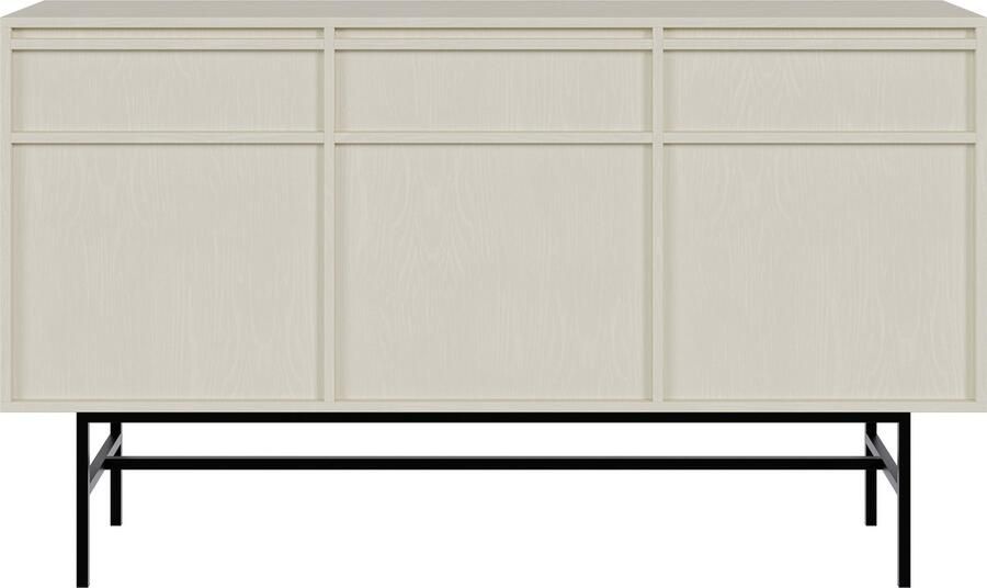 Selsey Evo Drie-deurs staande kast 154 cm Zandbeige