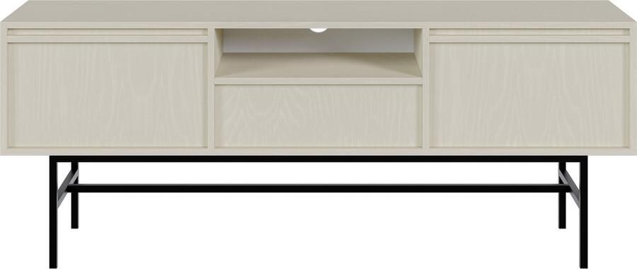 Selsey Evo TV-meubel met twee deuren een lade en een frame van 154 cm Beige