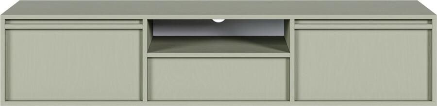 Selsey Evo TV-kast met twee deuren een lade en een frame van 154 cm Salie