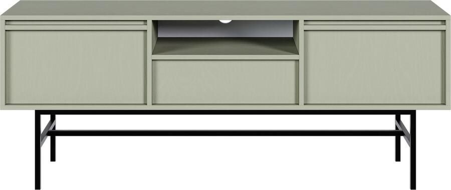 Selsey Evo TV-kast met twee deuren een lade en een frame van 154 cm Salie