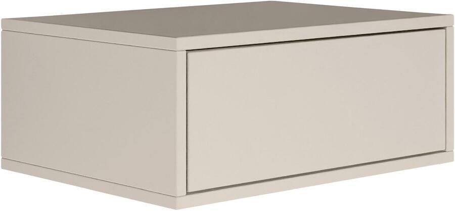 Selsey Framme – Hangend nachtkastje met lade kasjmier grijs 50 cm