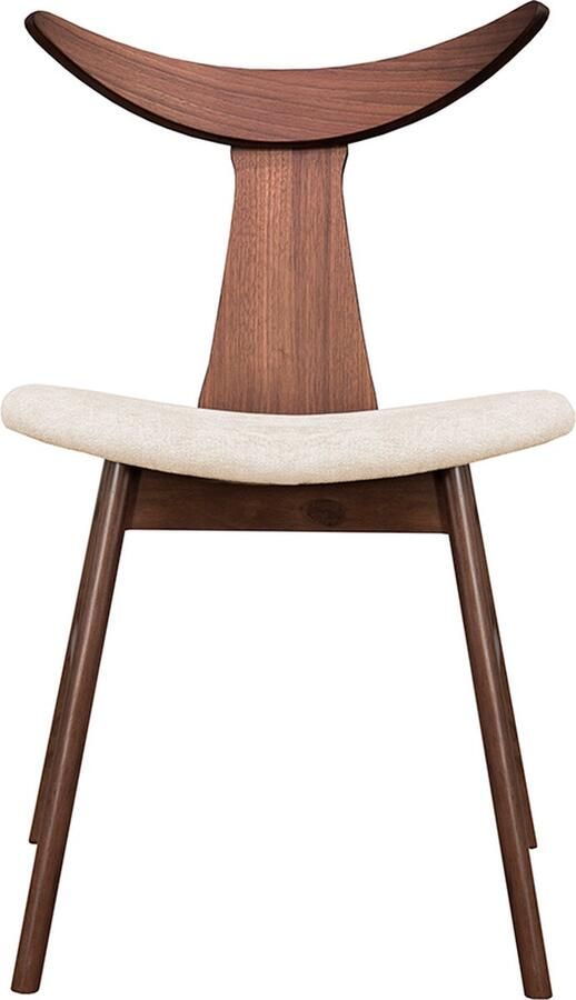 Selsey Henrico Houten stoel notenhout Latte