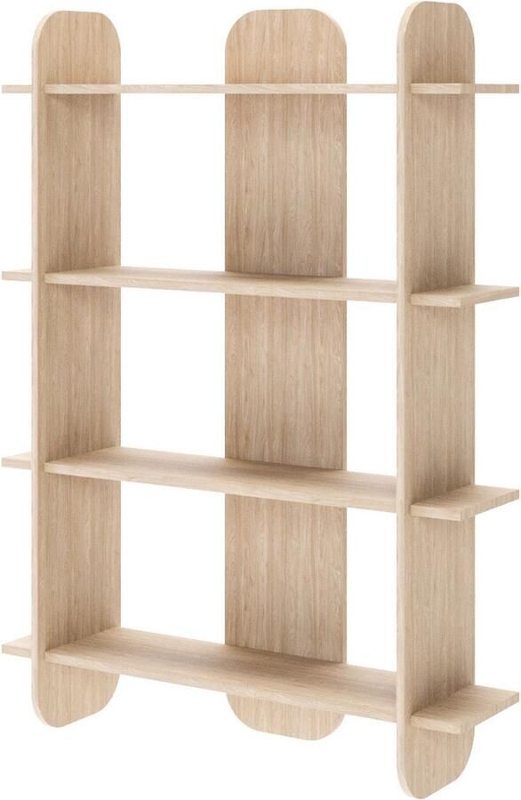 Selsey Livio Boekenkast met vier planken 107 cm Eik