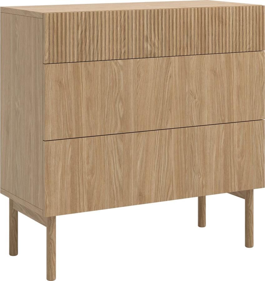 Selsey NOLIE Dressoir Nolie met drie lades 90 cm Geolied Eiken