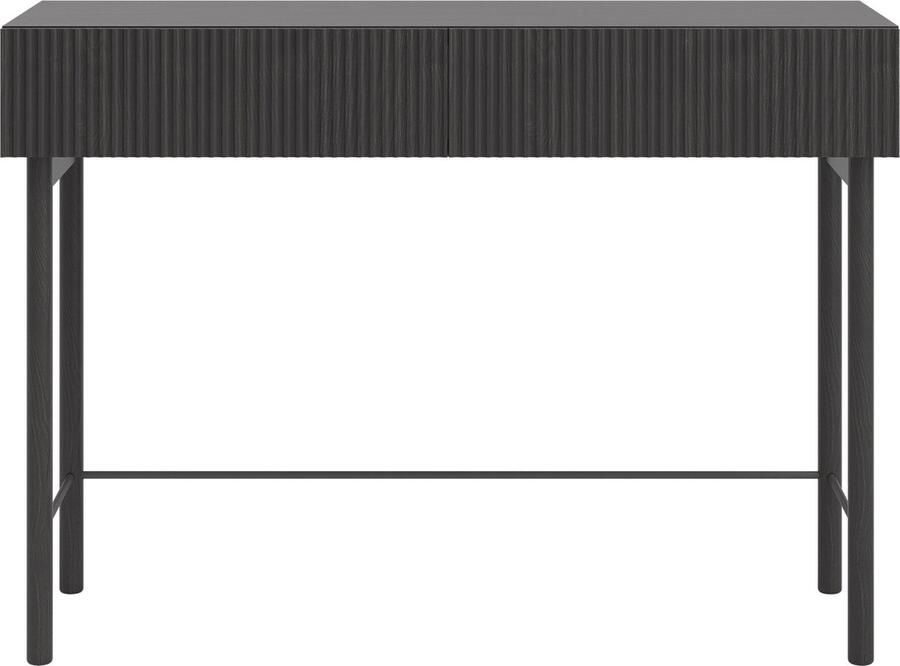 Selsey NOLIE Toaletta Nolie met lade en poten 110 cm Portland Zwart Essen - Foto 2