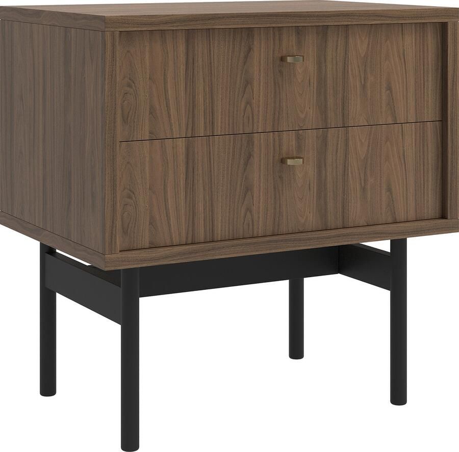 Selsey OLAR Nachtkastje Olar 55 cm Natuurlijk Carini notenhout