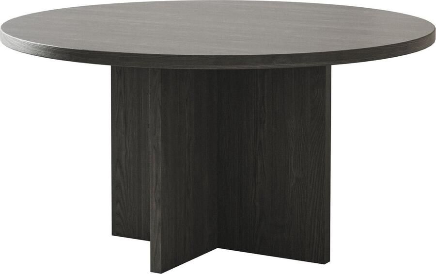 Selsey Ovo Ronde salontafel 76 cm Portland Zwarte Essenhout